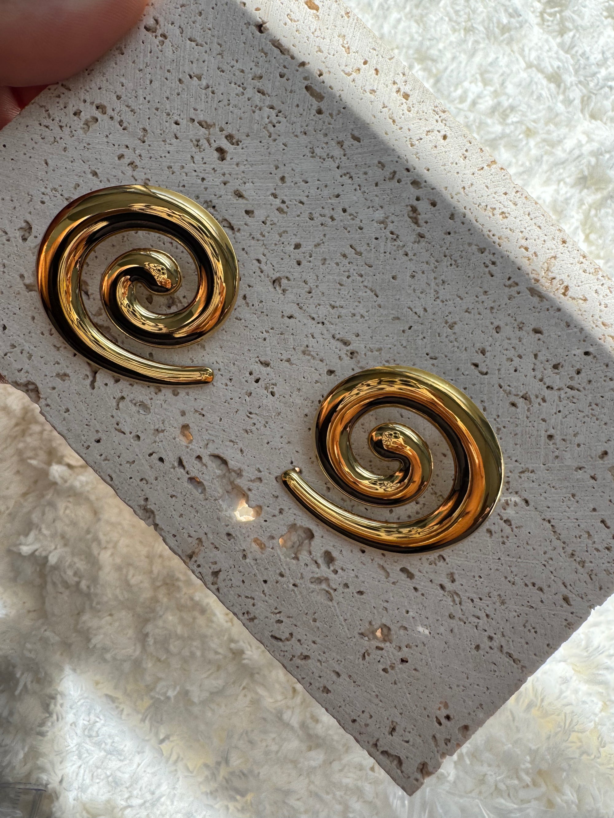 Rune Spiral Earrings